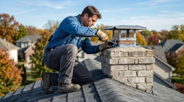 Installing a stainless cap on a painted chimney